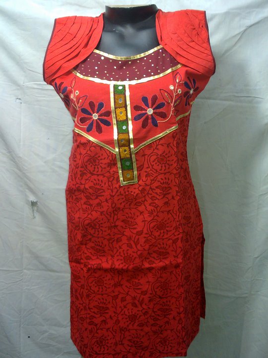 Orange Gamthi Kurti